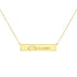 Custom Gold Name Plate Necklace